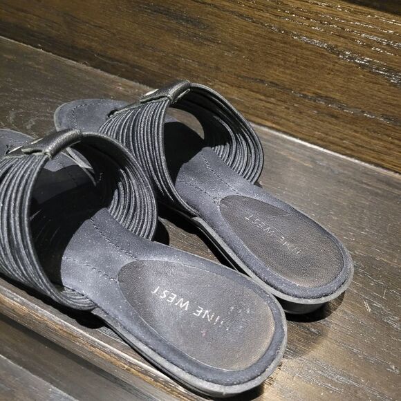 Nine West Black Sandals Shoes Size: 5.5M - Picture 4 of 6